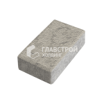 Тротуарная плитка Кирпич, аляска на камне, 4 см