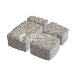 Тротуарная плитка Классика 4 камня, аляска на камне, 4 см